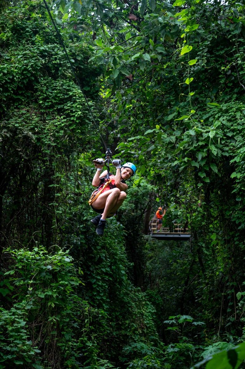 Aventura en tirolina y Quadraciclo